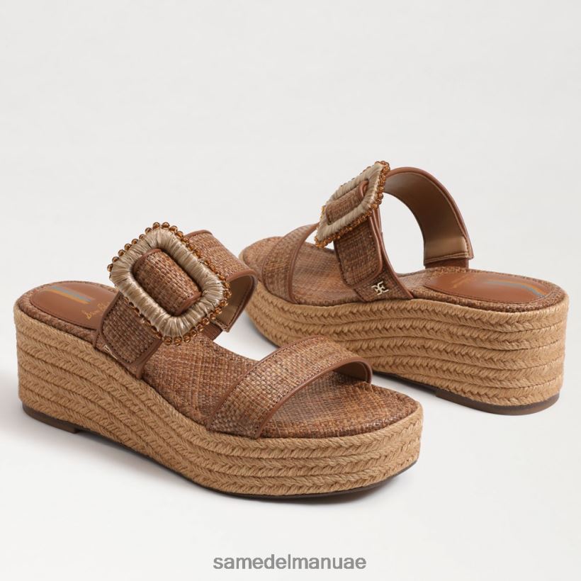 com.cuoio أحذية Sam Edelman نحيف صندل إسبادريل بكعب عريض من تشيس 246L6T199