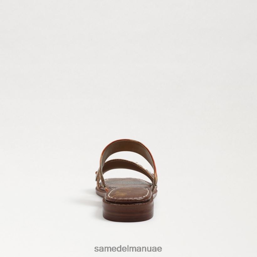 غروب الشمس البرتقالي / cuoio أحذية Sam Edelman نحيف هيرا صندل منزلق 246L6T742
