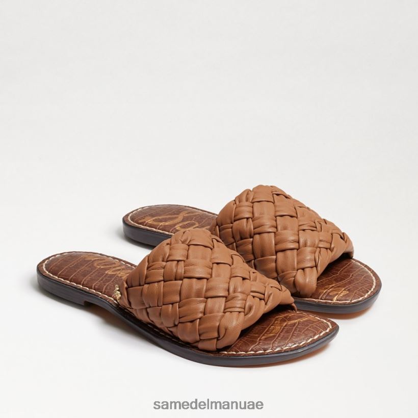 lt cuoio جلد بني أحذية Sam Edelman نحيف صندل منزلق منسوج من غريفين 246L6T633