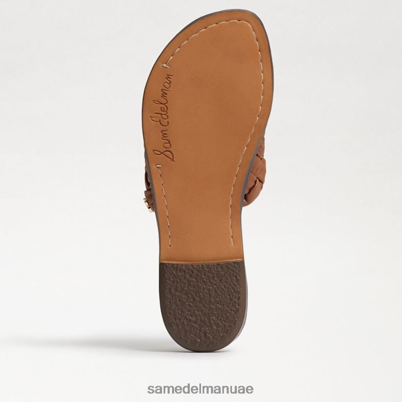 lt cuoio جلد بني أحذية Sam Edelman نحيف صندل منزلق منسوج من غريفين 246L6T633